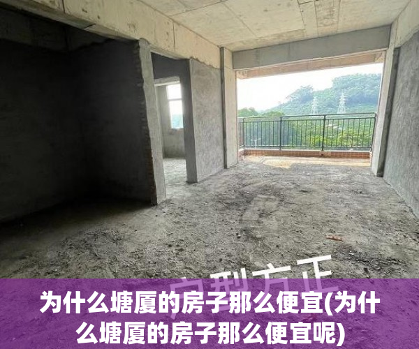 为什么塘厦的房子那么便宜(为什么塘厦的房子那么便宜呢) 为什么塘厦的房子那么便宜(为什么塘厦的房子那么便宜呢)