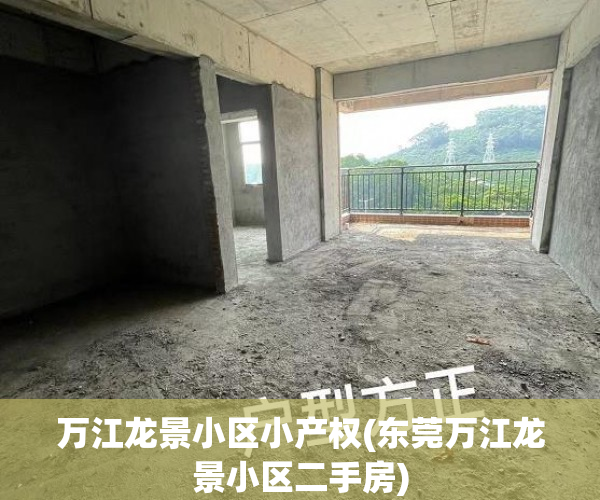 万江龙景小区小产权(东莞万江龙景小区二手房) 万江龙景小区小产权(东莞万江龙景小区二手房)