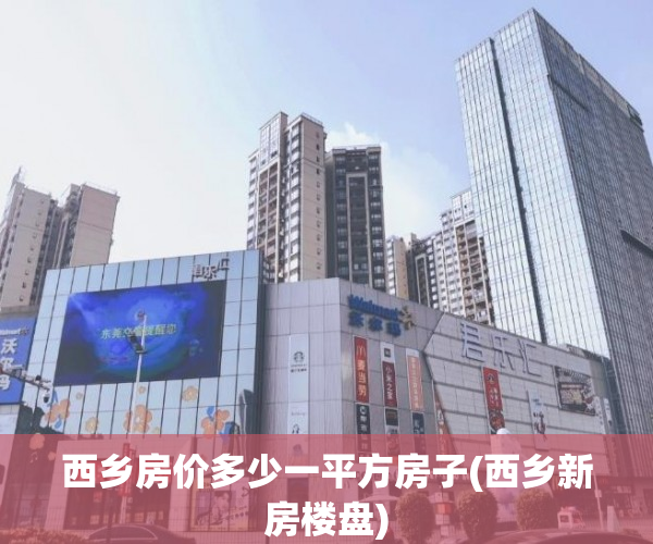 西乡房价多少一平方房子(西乡新房楼盘)