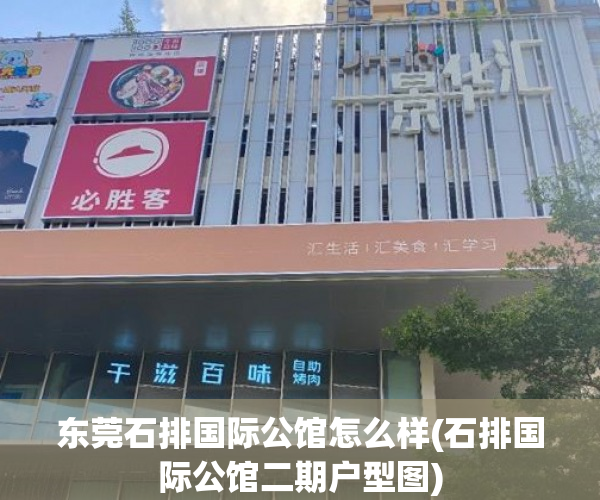 东莞石排国际公馆怎么样(石排国际公馆二期户型图)