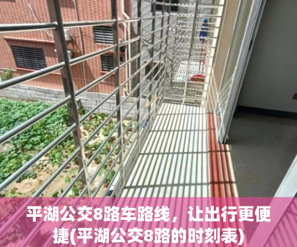 平湖公交8路车路线，让出行更便捷(平湖公交8路的时刻表)