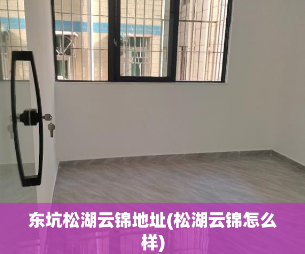 东坑松湖云锦地址(松湖云锦怎么样) 东坑松湖云锦地址(松湖云锦怎么样)