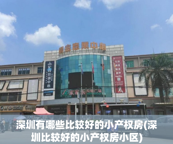深圳有哪些比较好的小产权房(深圳比较好的小产权房小区)