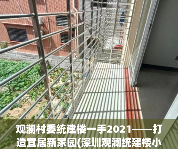 观澜村委统建楼一手2021——打造宜居新家园(深圳观澜统建楼小区)