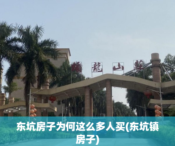 东坑房子为何这么多人买(东坑镇房子) 东坑房子为何这么多人买(东坑镇房子)