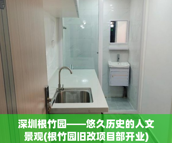 深圳根竹园——悠久历史的人文景观(根竹园旧改项目部开业)