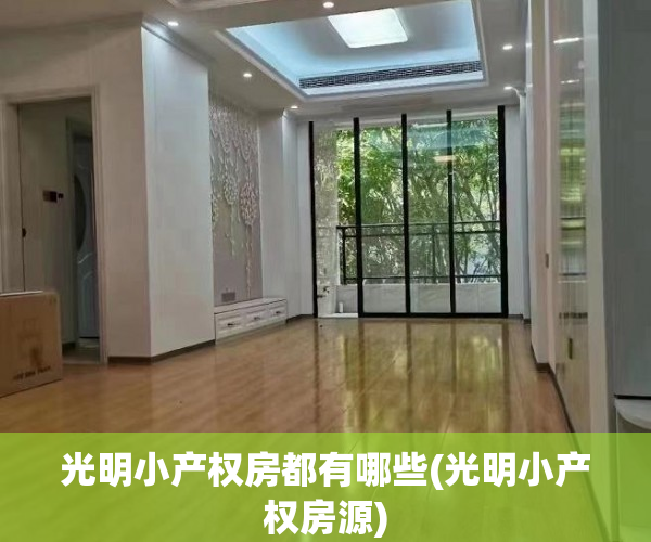 光明小产权房都有哪些(光明小产权房源) 光明小产权房都有哪些(光明小产权房源)