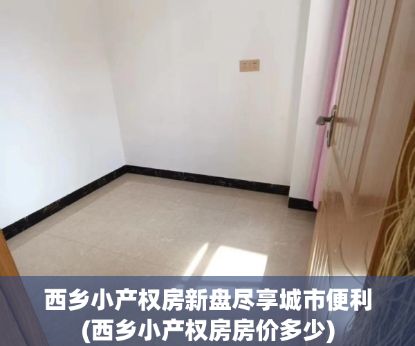西乡小产权房新盘尽享城市便利(西乡小产权房房价多少)