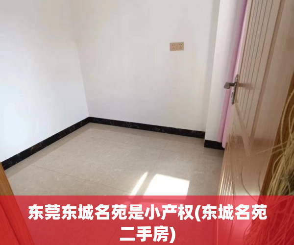东莞东城名苑是小产权(东城名苑二手房) 东莞东城名苑是小产权(东城名苑二手房)