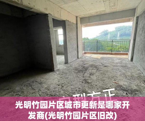 光明竹园片区城市更新是哪家开发商(光明竹园片区旧改)