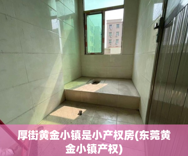 厚街黄金小镇是小产权房(东莞黄金小镇产权) 厚街黄金小镇是小产权房(东莞黄金小镇产权)
