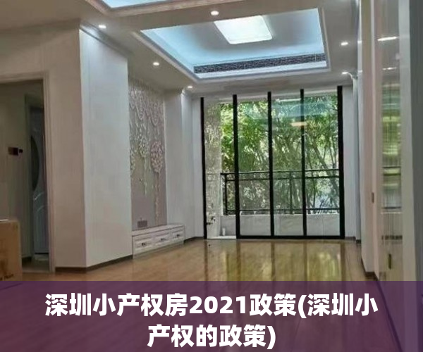 深圳小产权房2021政策(深圳小产权的政策) 深圳小产权房2021政策(深圳小产权的政策)