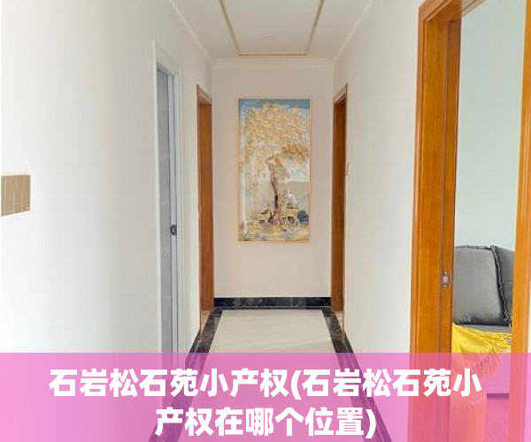 石岩松石苑小产权(石岩松石苑小产权在哪个位置) 石岩松石苑小产权(石岩松石苑小产权在哪个位置)