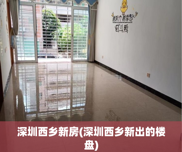 深圳西乡新房(深圳西乡新出的楼盘)