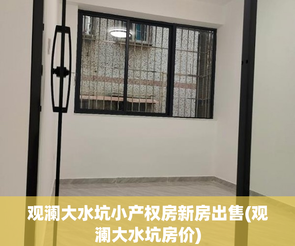 观澜大水坑小产权房新房出售(观澜大水坑房价)