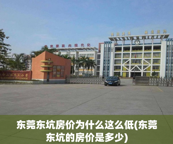 东莞东坑房价为什么这么低(东莞东坑的房价是多少)