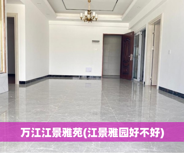 万江江景雅苑(江景雅园好不好) 万江江景雅苑(江景雅园好不好)
