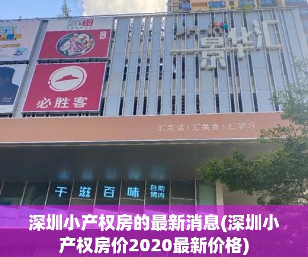 深圳小产权房的最新消息(深圳小产权房价2020最新价格)