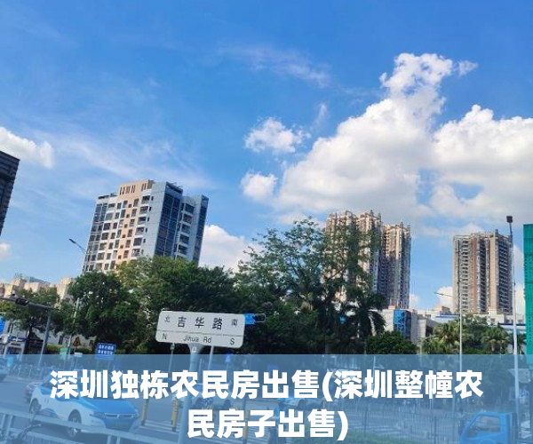 深圳独栋农民房出售(深圳整幢农民房子出售)