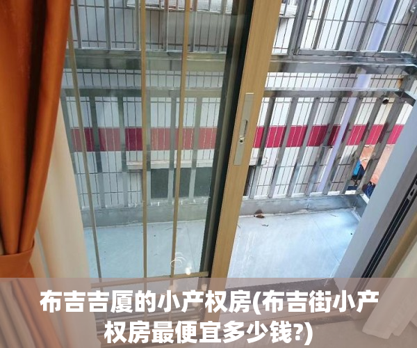 布吉吉厦的小产权房(布吉街小产权房最便宜多少钱?)