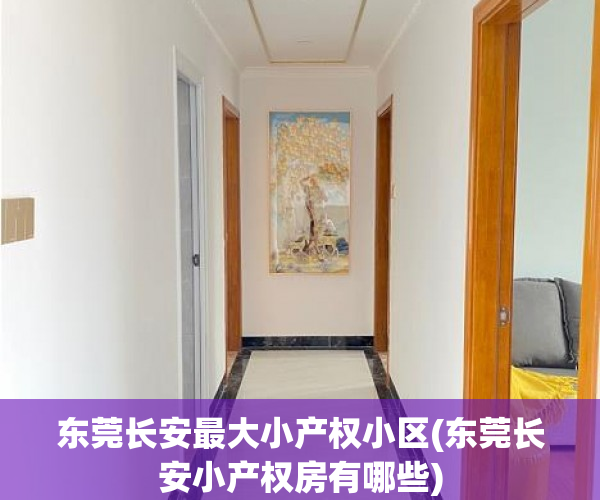 东莞长安最大小产权小区(东莞长安小产权房有哪些) 东莞长安最大小产权小区(东莞长安小产权房有哪些)