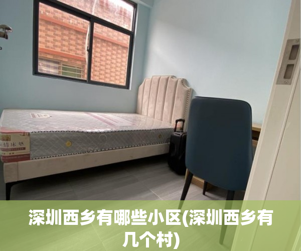 深圳西乡有哪些小区(深圳西乡有几个村)