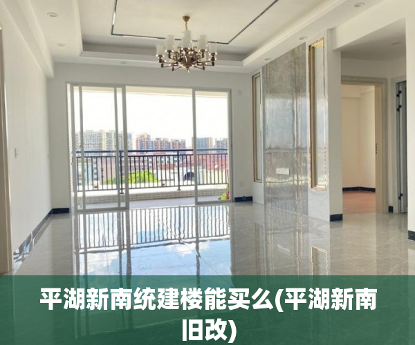 平湖新南统建楼能买么(平湖新南旧改)