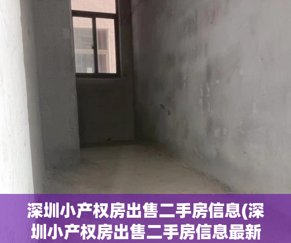 深圳小产权房出售二手房信息(深圳小产权房出售二手房信息最新) 深圳小产权房出售二手房信息(深圳小产权房出售二手房信息最新)