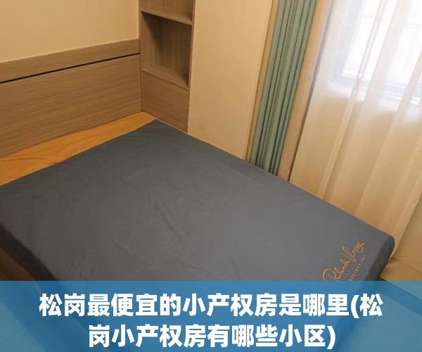 松岗最便宜的小产权房是哪里(松岗小产权房有哪些小区)