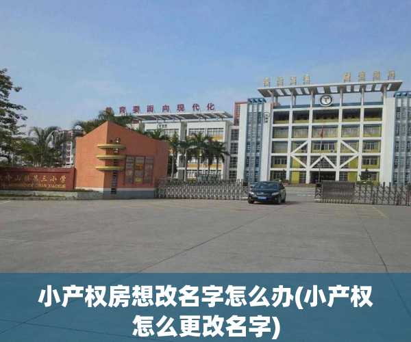 小产权房想改名字怎么办(小产权怎么更改名字)