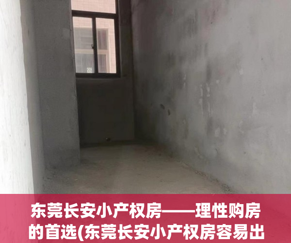东莞长安小产权房——理性购房的首选(东莞长安小产权房容易出手吗)