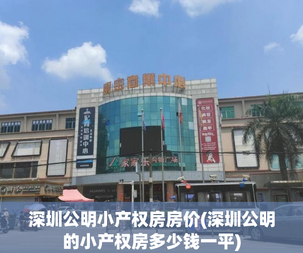 深圳公明小产权房房价(深圳公明的小产权房多少钱一平) 深圳公明小产权房房价(深圳公明的小产权房多少钱一平)