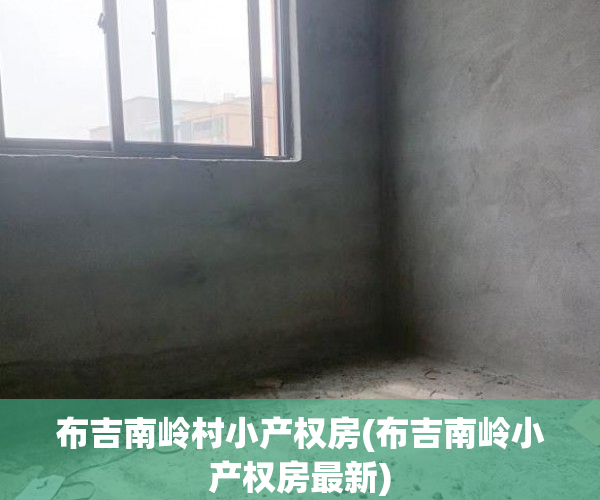 布吉南岭村小产权房(布吉南岭小产权房最新)