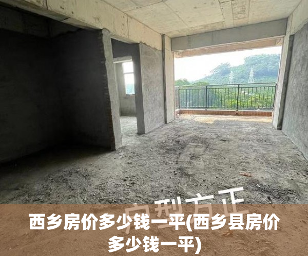 西乡房价多少钱一平(西乡县房价多少钱一平)