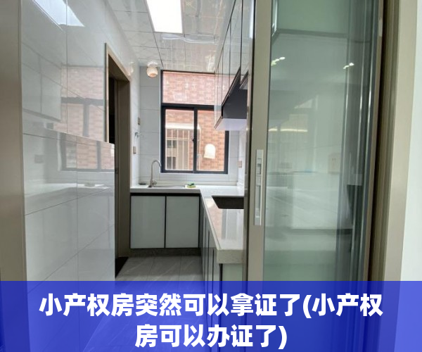 小产权房突然可以拿证了(小产权房可以办证了)