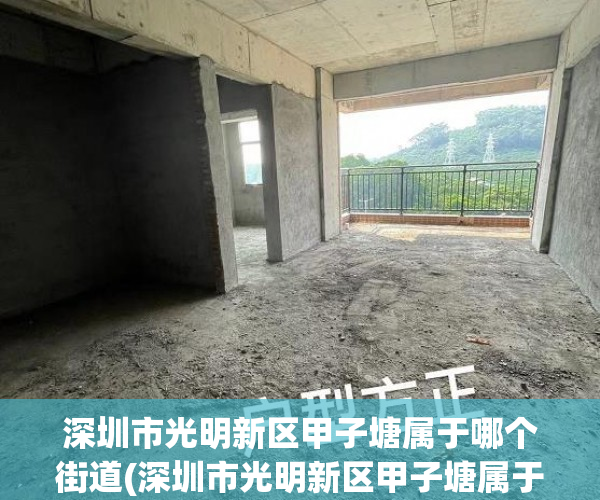 深圳市光明新区甲子塘属于哪个街道(深圳市光明新区甲子塘属于哪个街道哪个社区)