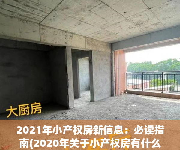 2021年小产权房新信息：必读指南(2020年关于小产权房有什么新规)
