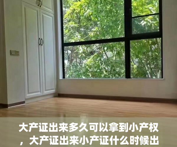 大产证出来多久可以拿到小产权，大产证出来小产证什么时候出(大产权证多久能办下来)