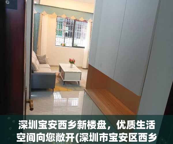 深圳宝安西乡新楼盘，优质生活空间向您敞开(深圳市宝安区西乡房价现在什么价)