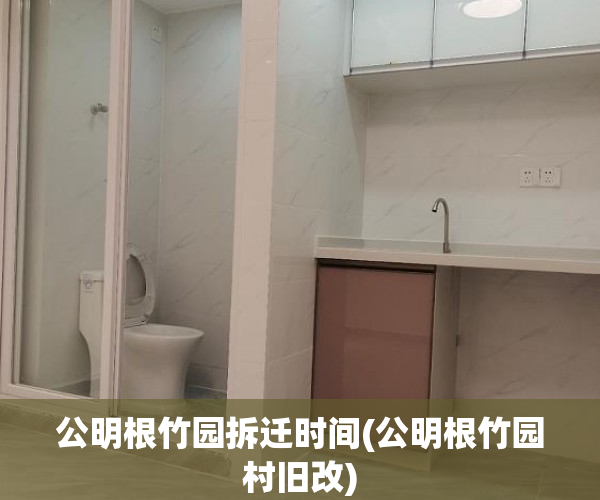 公明根竹园拆迁时间(公明根竹园村旧改)