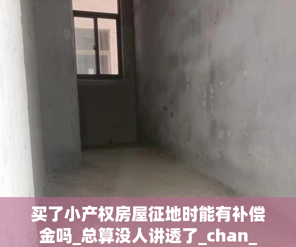 买了小产权房屋征地时能有补偿金吗_总算没人讲透了_chan_