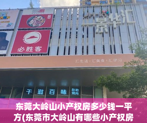 东莞大岭山小产权房多少钱一平方(东莞市大岭山有哪些小产权房值得购买?) 东莞大岭山小产权房多少钱一平方(东莞市大岭山有哪些小产权房值得购买?)