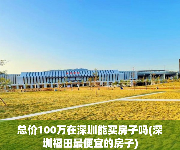总价100万在深圳能买房子吗(深圳福田最便宜的房子)