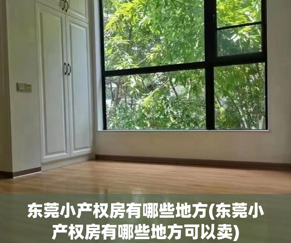 东莞小产权房有哪些地方(东莞小产权房有哪些地方可以卖) 东莞小产权房有哪些地方(东莞小产权房有哪些地方可以卖)