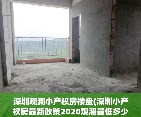 深圳观澜小产权房楼盘(深圳小产权房最新政策2020观澜最低多少平方)