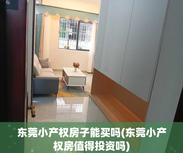 东莞小产权房子能买吗(东莞小产权房值得投资吗) 东莞小产权房子能买吗(东莞小产权房值得投资吗)