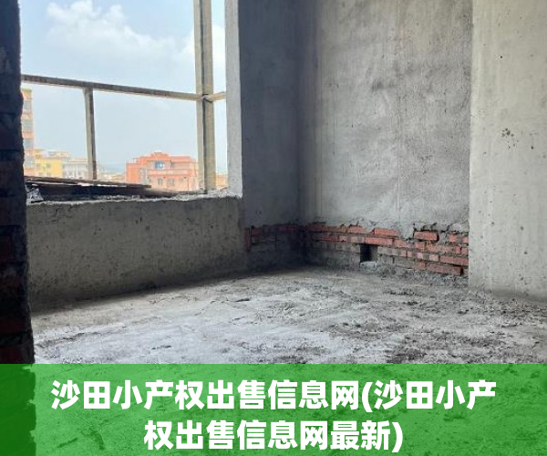 沙田小产权出售信息网(沙田小产权出售信息网最新) 沙田小产权出售信息网(沙田小产权出售信息网最新)