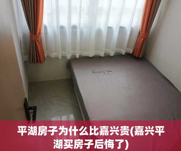 平湖房子为什么比嘉兴贵(嘉兴平湖买房子后悔了)
