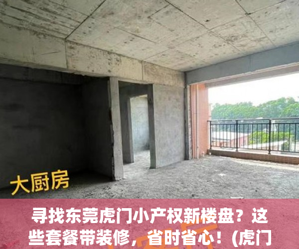 寻找东莞虎门小产权新楼盘？这些套餐带装修，省时省心！(虎门2020小产权房新开盘)