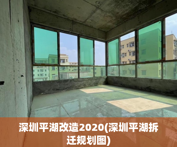 深圳平湖改造2020(深圳平湖拆迁规划图) 深圳平湖改造2020(深圳平湖拆迁规划图)